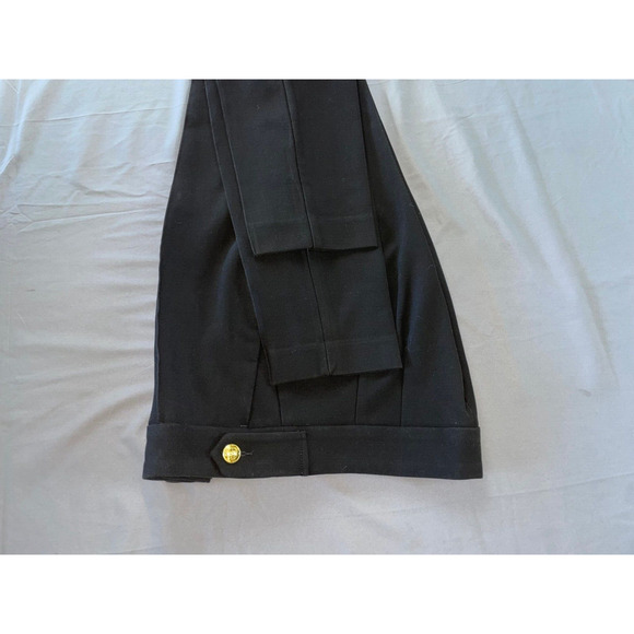 Express Gold Buttoned Skinny Fit Chino Trouser Pants. Black, Tag 8L. EUC!! - Picture 3 of 9